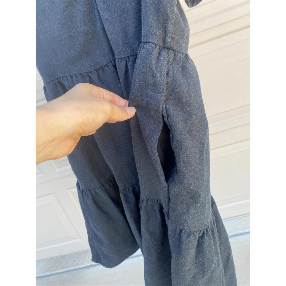 Universal Thread Flutter Short Sleeve Mini Skater Dress Black S Small - Picture 4 of 7